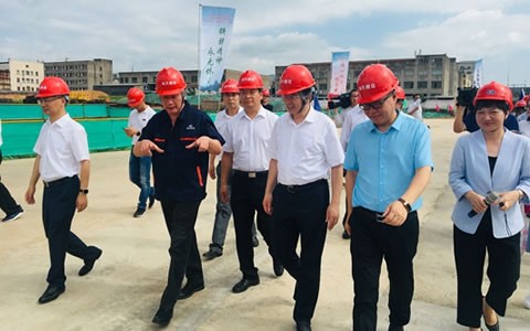 金華市市委書(shū)記陳龍視察杭機(jī)新廠(chǎng)區(qū)建設(shè)情況